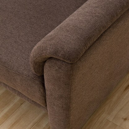 2-seater fabric-upholstered sofa (Naruta Fabric KD BR)