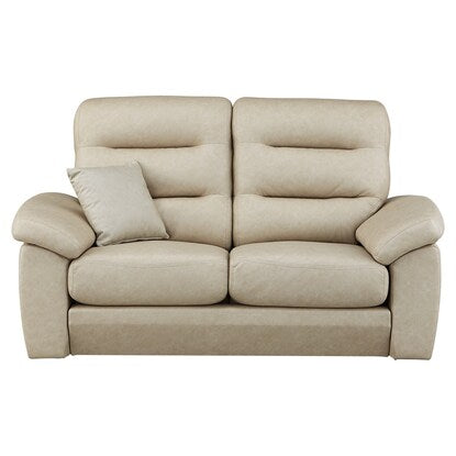 Fabric (PU coated) covered 2-seater sofa (N Pocket A12 S-LO KN-GY)