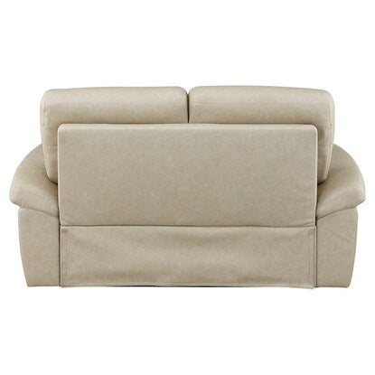 Fabric (PU coated) covered 2-seater sofa (N Pocket A12 S-LO KN-GY)