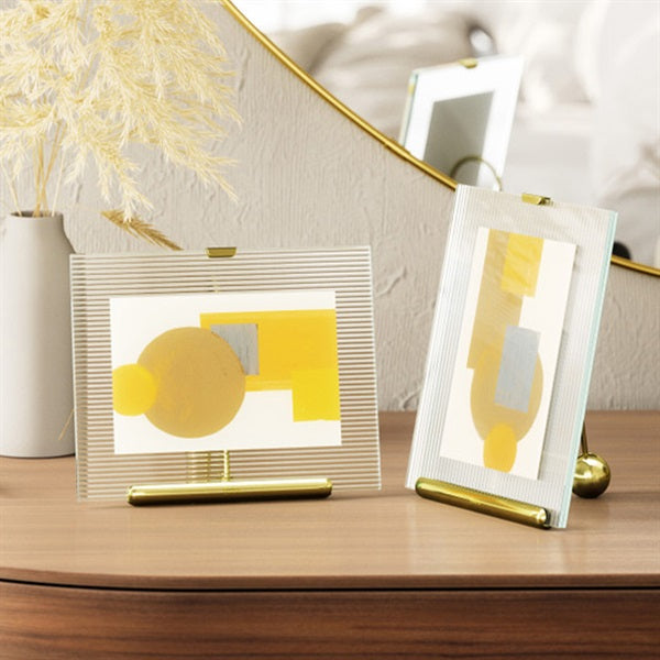 Flute Photo Frame 4x6, Postcard 5x7 (2L size), Brass
