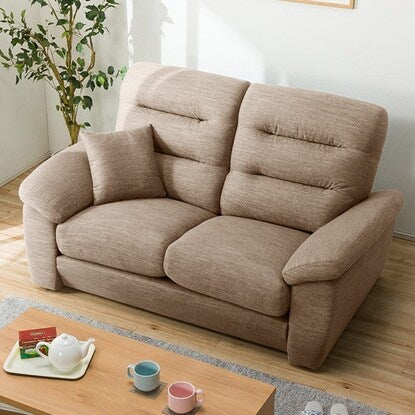 2-seater fabric sofa (N Pocket A12 H-LO DR-BE)