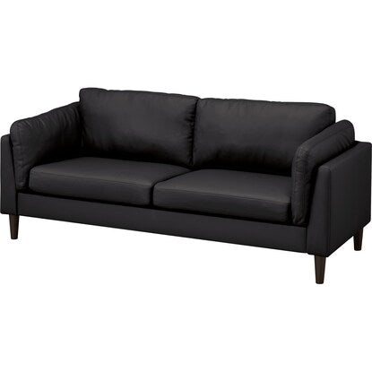 3-seater synthetic leather sofa (XL10 BK)