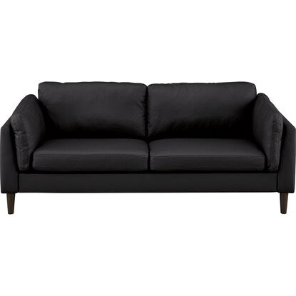 3-seater synthetic leather sofa (XL10 BK)