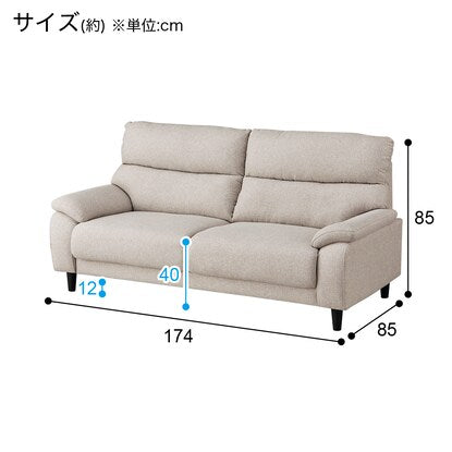 3-seater upholstered sofa (MK02 KD MO)