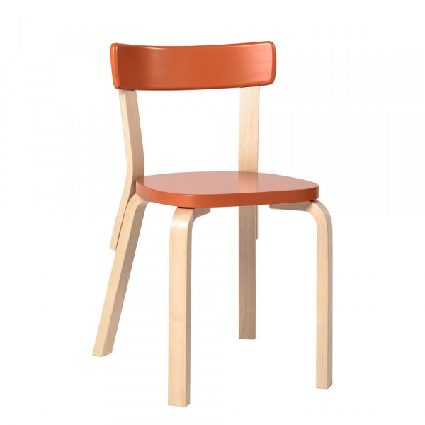 CHAIR 69 Paimio Orange Lacquer