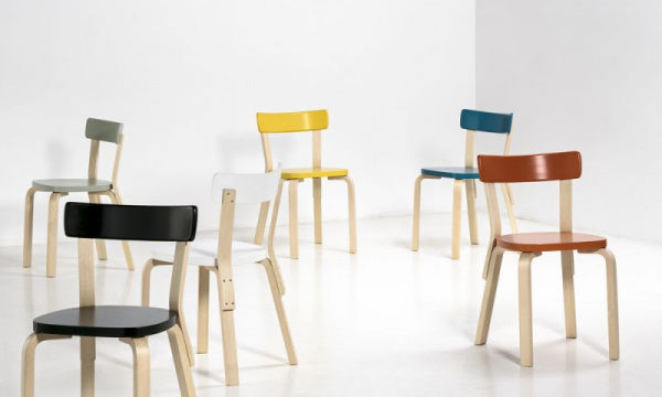 CHAIR 69 Paimio Orange Lacquer