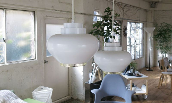 A333 PENDANT LIGHT カブ ホワイト×ブラス