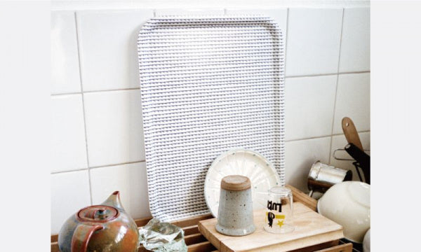 RIVI Tray L White x Blue