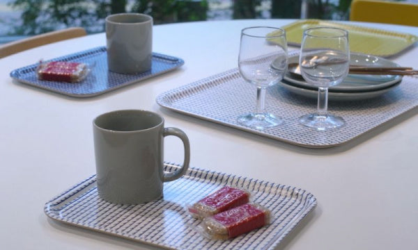 RIVI Tray S White x Blue