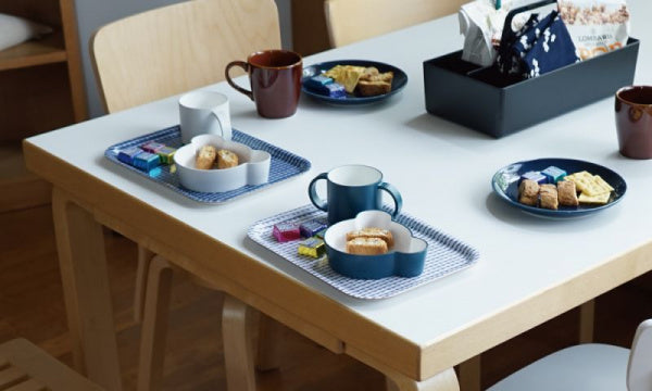 RIVI Tray S White x Blue