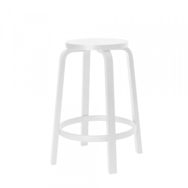 HIGH STOOL 64 ホワイトラッカー H65cm