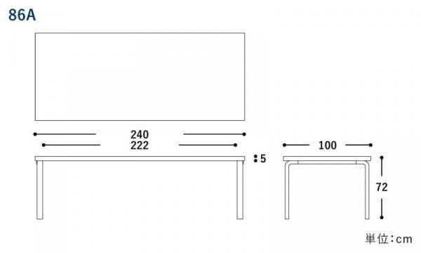 TABLE 86A W240 Birch