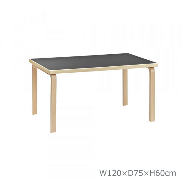 TABLE 81B Children's W120 Black Linoleum