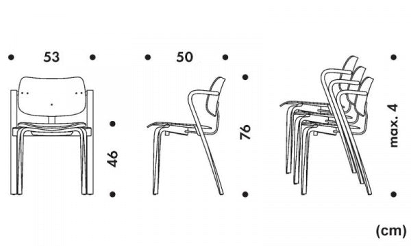 ASLAK CHAIR ペトロールラッカー