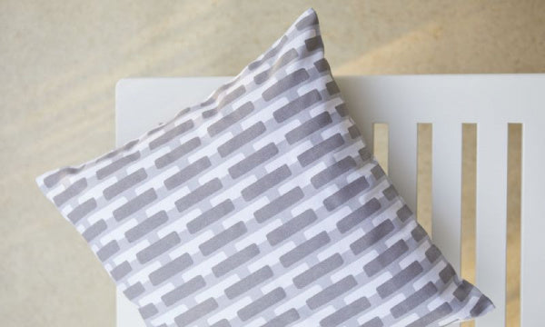 SIENA Canvas Cushion Cover 50x50cm Grey Light Grey Shadow