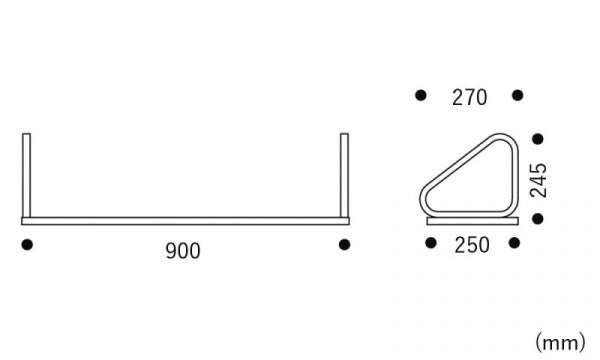 WALL SHELF 112B ブラックラッカー
