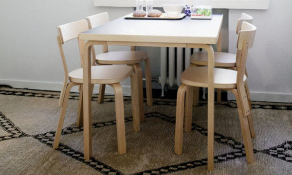TABLE 81B W120 Black Linoleum