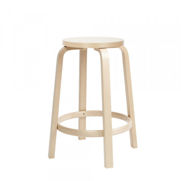 HIGH STOOL 64 ホワイトラミネート H65cm