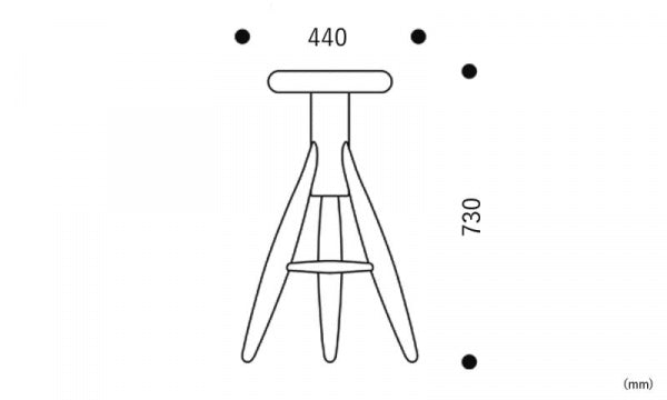 ROCKET BAR STOOL ホワイト