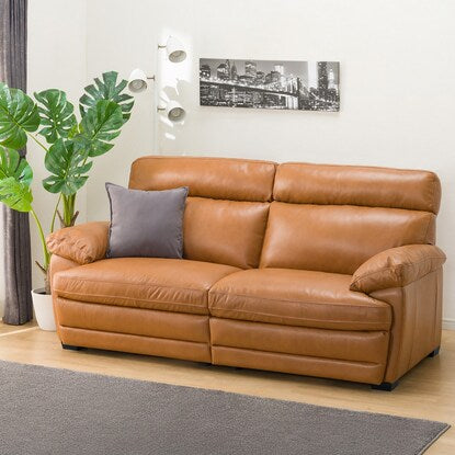 3-seater genuine leather sofa (Z278KD BR)