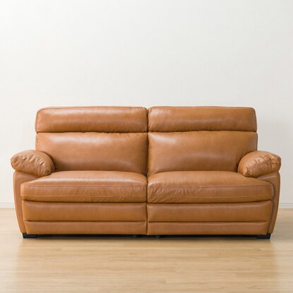 3-seater genuine leather sofa (Z278KD BR)