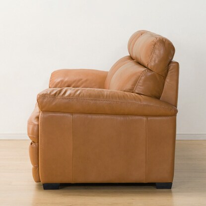 3-seater genuine leather sofa (Z278KD BR)