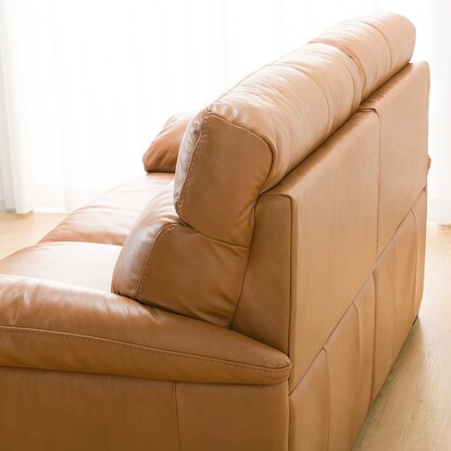 3-seater genuine leather sofa (Z278KD BR)