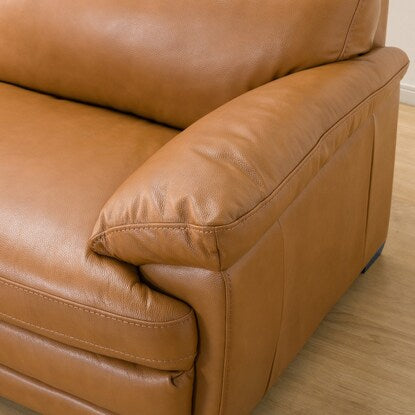 3-seater genuine leather sofa (Z278KD BR)