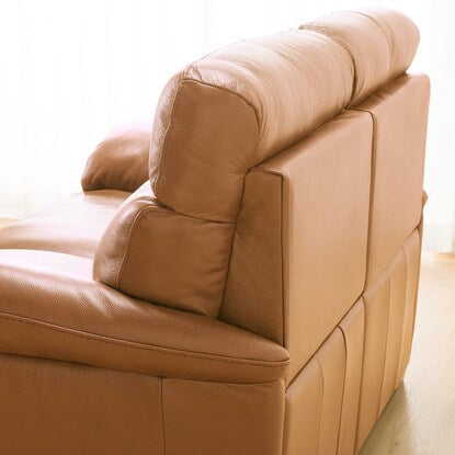 2-seater genuine leather sofa (Z278KD BR)