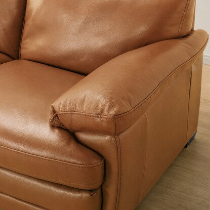 2-seater genuine leather sofa (Z278KD BR)