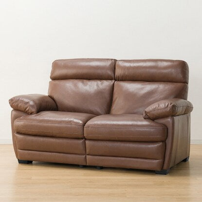 2-seater genuine leather sofa (Z278KD DBR)