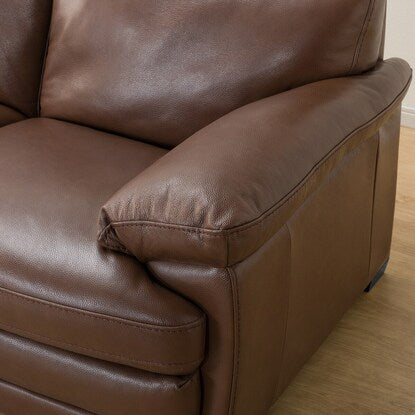 2-seater genuine leather sofa (Z278KD DBR)