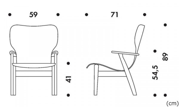 DOMUS LOUNGE CHAIR ハニー ステインドバーチ