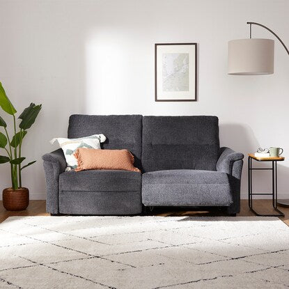 3-seater electric upholstered reclining sofa (KK6133 DGY)