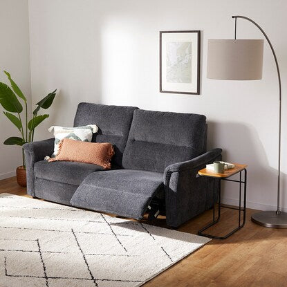 3-seater electric upholstered reclining sofa (KK6133 DGY)