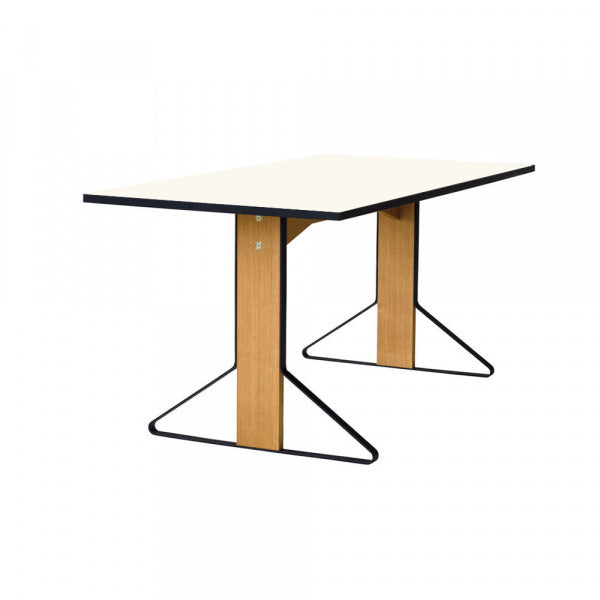 KAARI Table REB012 W160 White Glossy Laminate