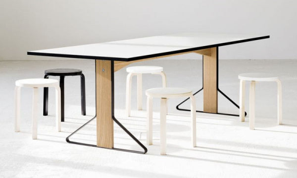 KAARI Table REB001 W200 White Glossy Laminate