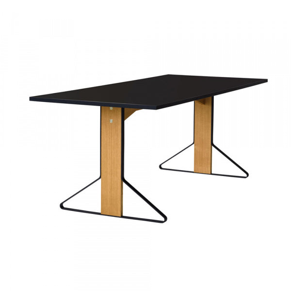 KAARI Table REB001 W200 Black Glossy Laminate
