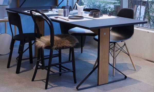 KAARI Table REB001 W200 Black Linoleum