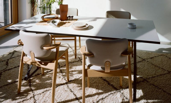 KAARI Table REB002 W240 White Glossy Laminate