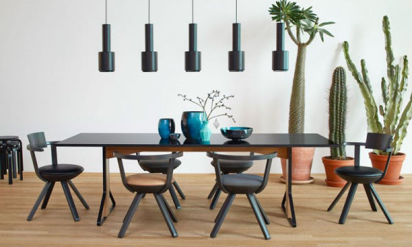KAARI Table REB002 W240 Black Linoleum