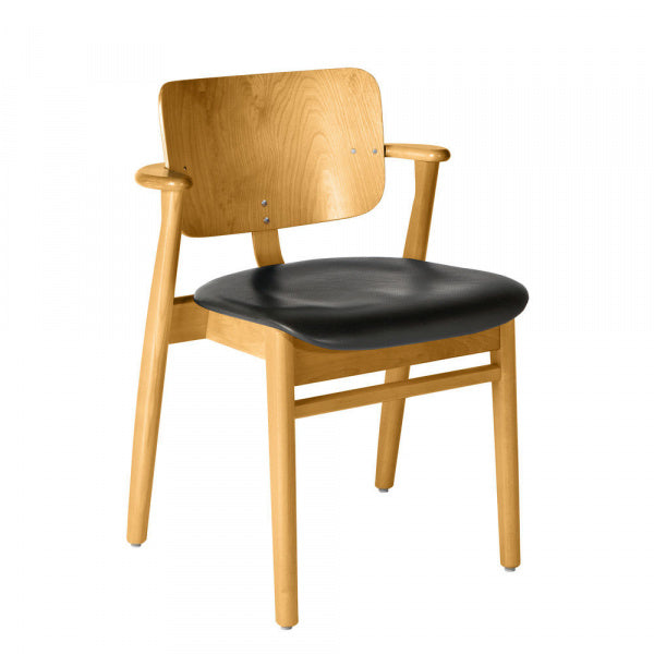 DOMUS CHAIR バーチ材 ハニーステイン×レザー