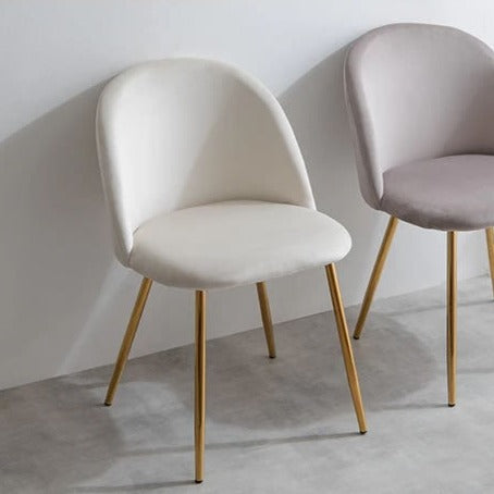 Mia velour dining chair 