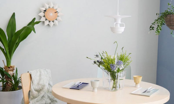 Kori Pendant Light with Disc Shade ホワイト