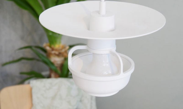 Kori Pendant Light with Disc Shade ホワイト