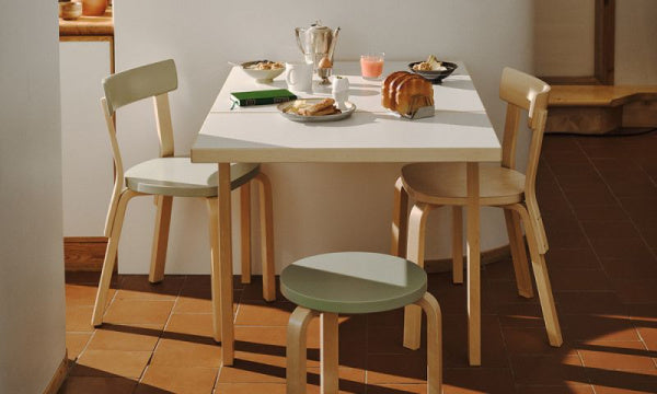 DL81C Drop-Leaf Table, White Laminate