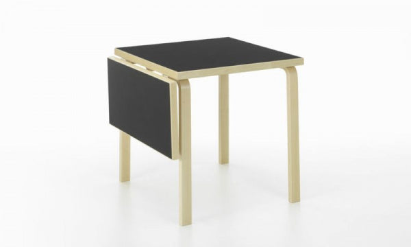 DL81C Drop-Leaf Table, Black Linoleum