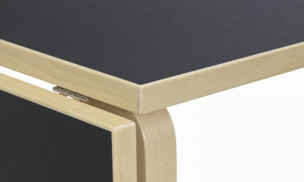 DL81C Drop-Leaf Table, Black Linoleum