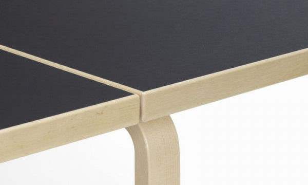 DL81C Drop-Leaf Table, Black Linoleum