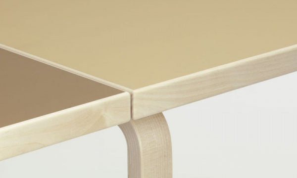 DL81C Drop-leaf Table, Clay and Walnut Linoleum